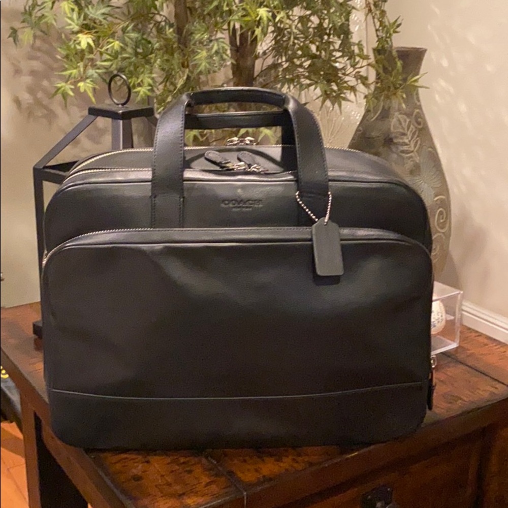 NWT coach briefcase, fits 15in laptop